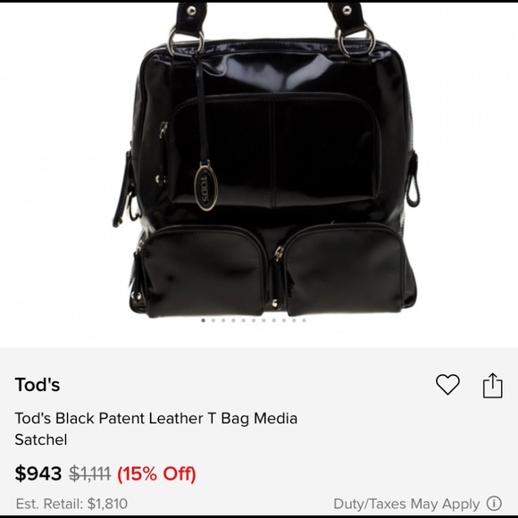 Tods patent leather T-Bag. The original T-Bag.. - Picture 2 of 16